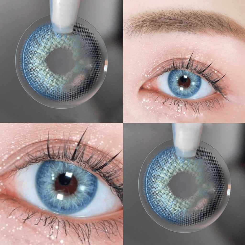 Blue contacts