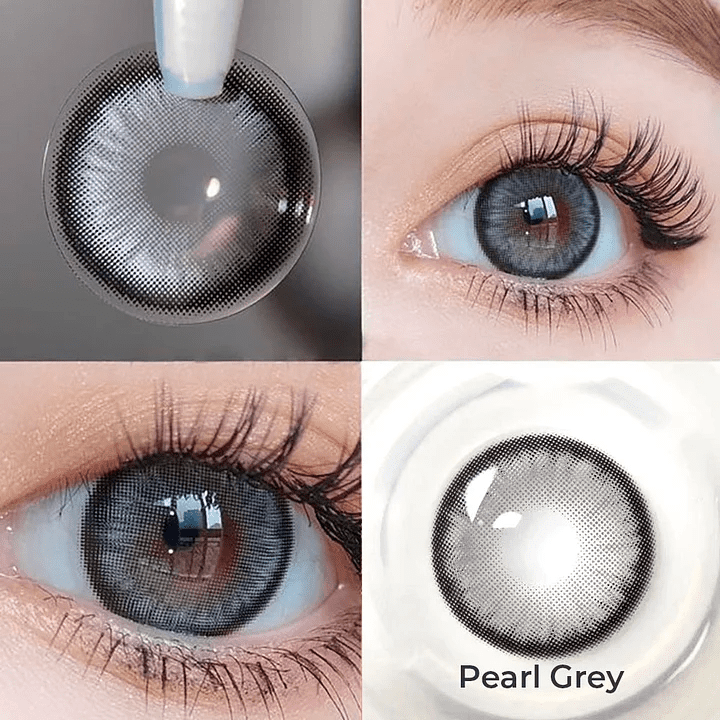 Lentes de contacto clearance grises en ojos marrones