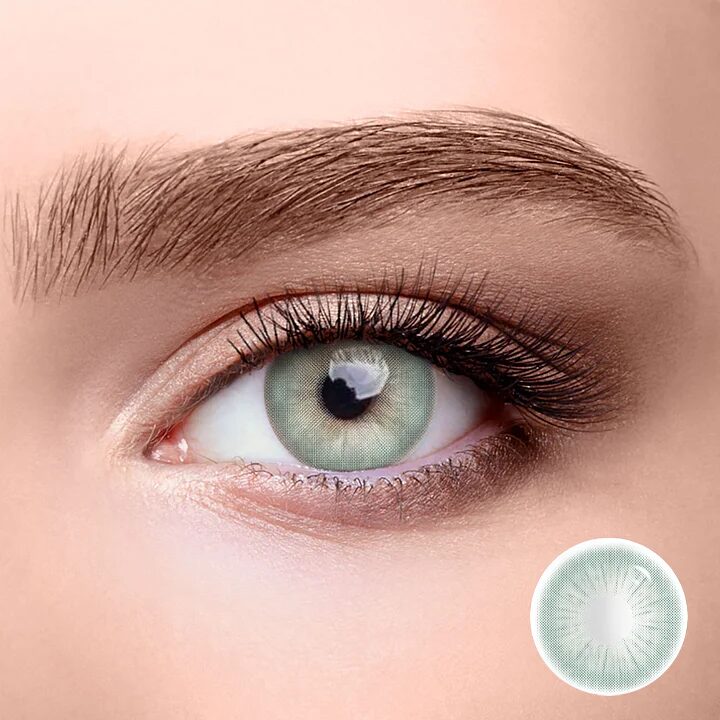 2023 Lentilles De Contact Souples En Vert Et Bleu Pour Document, Accessoires  De Cosmtique Pour Tudiant, Anime Naturel, 2 Pices