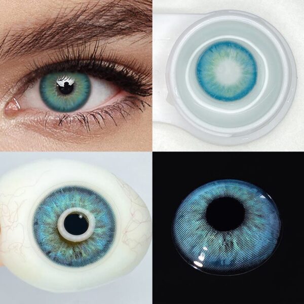 MYEYEBB Aegean Sea II Blaue farbige Kontaktlinsen 2