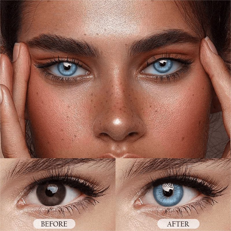 contacts bleus