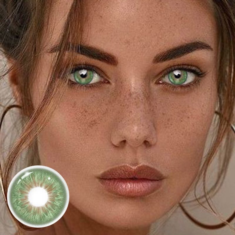 green contact lenses