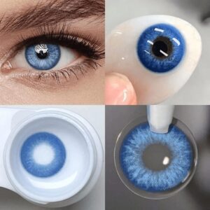 Lentes de contacto azules