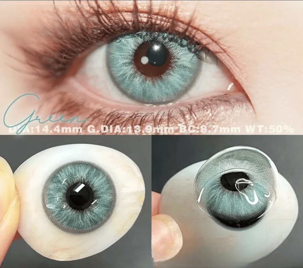 grüne Kontaktlinsen